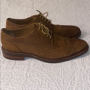 Cole Haan Wingtip Oxford Sueded Leather Shoes 9.5